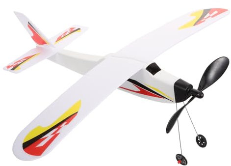 ERINGOGO Rubber Band Airplane Diy Glider Outdoor Toy for Boys and Girls Boys Girls Flying Model Airplane Toy Plane for Backyard Park Activities Random Style