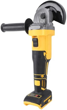 Cordless Angle Grinder, 20V 6600RPM Brushless Electric Angle Grinder 4 Variable Speed Metal Power Angle Grinder with Adjustable Auxiliary Handle for Cutting Griding Polishing