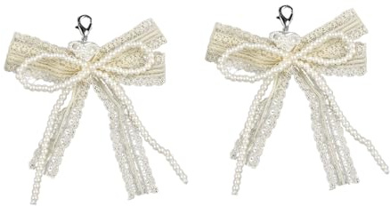 Clip di scarpe eleganti rimovibili perle ABS e pizzo nodo fiocco per negozio di scarpe ornamento, accessori per scarpe versatili, clip per scarpe da donna, フリーサイズ