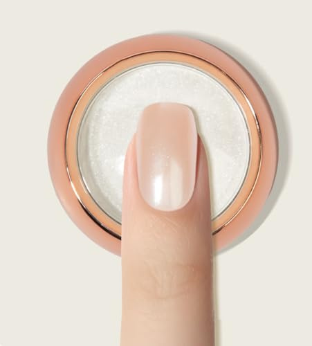 Emmi Nail Chrome Effekt Powder Pearl White - Nagel-Pigmentpulver, Perlmutt-Spiegeleffekt, Hauchfeines Pigment zum Einreiben - 0,4g