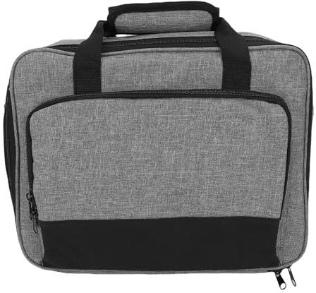 Riuulity Travel Projector Case, Heavy Duty Oxford Fabric Projector Bag with Shoulder Strap for Mini Projectors with Accessories Storage Pockets