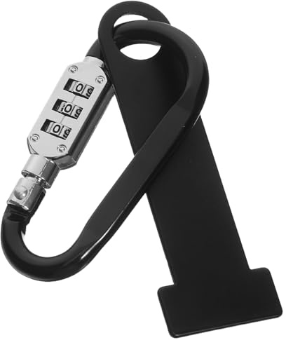 CONGARTENO Supporto Fisso per Lucchetto Casco Moto Blocco Antifurto con Combinazione Resistente alle Intemperie Leggero e Facile da Installare per Sicurezza Casco Manubrio Moto
