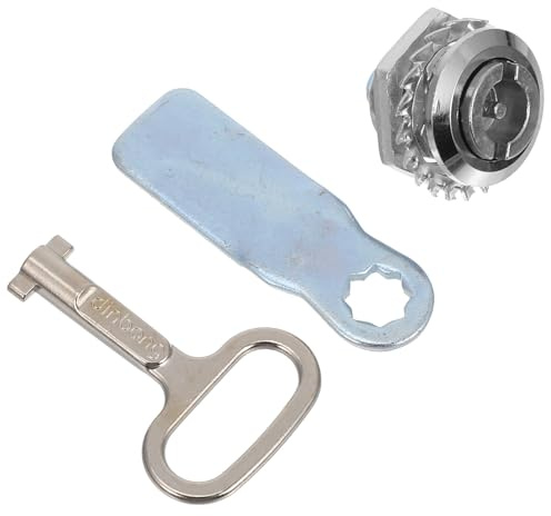NUOBESTY Cam Lock Set Zinc Alloy S Type Lock with Key for Electric and Gas Meter Box Cabinet Trash Bin Outdoor Electrical Cabinet Security