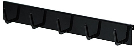 Yamazaki 4177-P Home Grid Panel 5 ganchos accesorio para colgar utensilios de cocina y herramientas, acero, negro