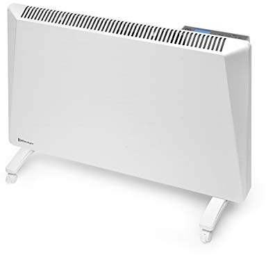 Radialight Sirio Radiatore Elettrico a Convezione Naturale Portatile Basso Consumo Controllo Digitale dei Consumi e della Temperatura Programmabile Protezione Umidità IP24 (1000W)