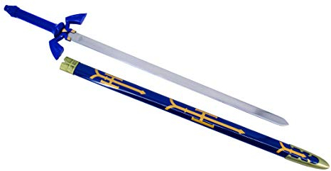 KOSxBO XXL 100 cm Zelda Master Sword Schwert Legend of Zelda Single - Swords - Schwerter - Edelstahl Klinge - Originalgetreu 1:1 Cosplay