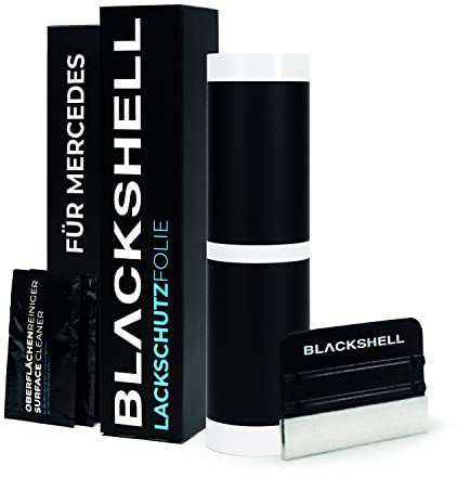 Blackshell® Lackschutzfolie passend für Mercedes V-Klasse | Typ W447/V447 | ab 2014 Matt Schwarz - passgenaue Einstiegsleistenschutz Folie inkl. Set für Folierung