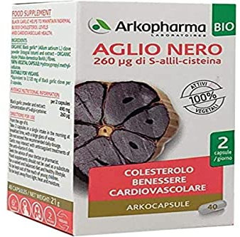 Arkopharma Arkocapsule - Aglio Nero Bio Integratore Alimentare, 40 Capsule