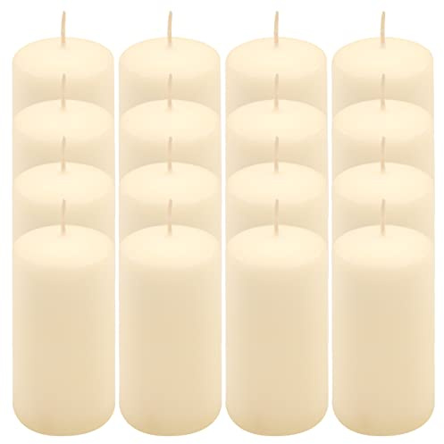 Stumpenkerze creme Höhe 10 cm Ø 5 cm lange Brenndauer Rund-Kerze Säulenkerzen Kerzen-Deko Tafelkerzen Weihnachts-Kerzen Hochzeits-Deko (16)