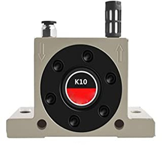 K10 Pneumatisk vibrator, aluminiumlegering industriell justerbar pneumatiska turbinvibratorer för tratt industriell pneumatisk vibrator oscillator boll typ