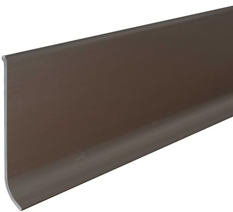 Sockelleiste | Aluminium | Edelstahl | Breite 10 mm | Höhe 80 mm | Länge 2500 mm | Materialstärke 1.5 mm | Ungebohrt | Fußleiste | 1 Stück