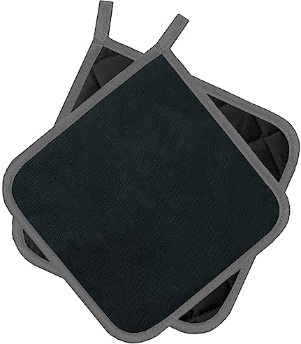 Presine Kitchen, nere, 2 pezzi, classe PSA II fino a 250°C, resistente al calore, prodotto testato e certificato