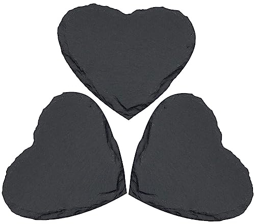 TOPBATHY Elegant Heart Plates 3 Piece Set Dishes for Salad Western Food Decorative