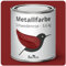 Berico Metallfarbe - Schwedenrot - 3,6 Kg - 4in1 Premium Metallschutzlack - Direkt auf Rost - Für Stahl, Zink, Aluminium, Kupfer und Eisen