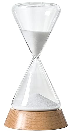 Hourglass,sand timer,3.3x6.3inch Wood Hourglass Timer Egg Timers for Boiling Eggs 15/30 Minutes Visual Timers for Kids(Size:30 Minutes) (Size : 15 Minutes)