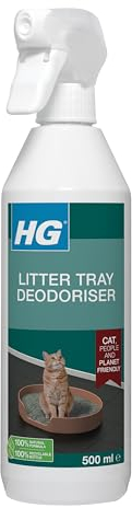 HG Cat Litter Deodorant, Natural Cat Litter Deodorizer Spray for Cat Litter Trays, Pet Friendly Cat Litter Freshener, Effective Cat Urine Odour Remover for Cat Litter Box - 500ml