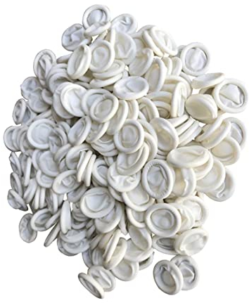 PLAFOPE 830stücke Latex-fingerspitze Schutzhülle Für Maniküre Nagelkunst Einweg-fingerkuppenschutz Flexibel Und Dehnbar Für Elektronikreparatur Und Handwerk Mittelgroß