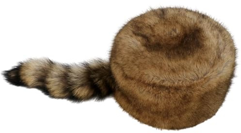 Vobumix Niedliche Waschbärenschwanz-mütze, Plüsch-waschbären-mütze, Winddichte Mütze, Warme Winter-Kopfbedeckung Für Damen Und Mädchen, Alltagskleidung