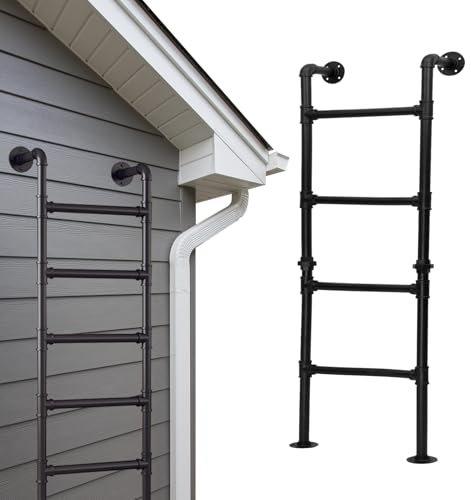 Mehrzweck-Dachleiter für Keller, Fenster, Brunnen, Feuer, Dachboden, Etagenbett und Innen- und Außenbereich, 299,7 cm