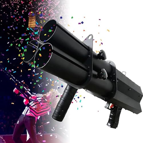 20W Cañón De Confeti Eléctrico(55 X 24 X 12Cm), Lanzador De Confeti Portátil, Carcasa De Acero Inoxidable 304, Para Fiestas, Clubes, Bodas Y Bares,A
