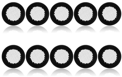 Lot de 10 joints de pommeau de douche de 1,9 cm, crée un joint pour éviter les fuites, avec maille métallique centrale pour pommeau de douche fixe de 1,27 cm / connecteur de tuyau de douche à main