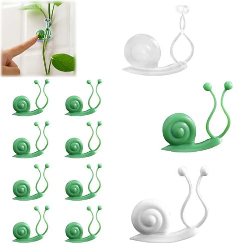 Pothos Lot de 30 clips de fixation murale pour plantes grimpantes, crochet adhésif auto-fort, clip en plastique invisible pour décoration intérieure et extérieure, vigne de raisin