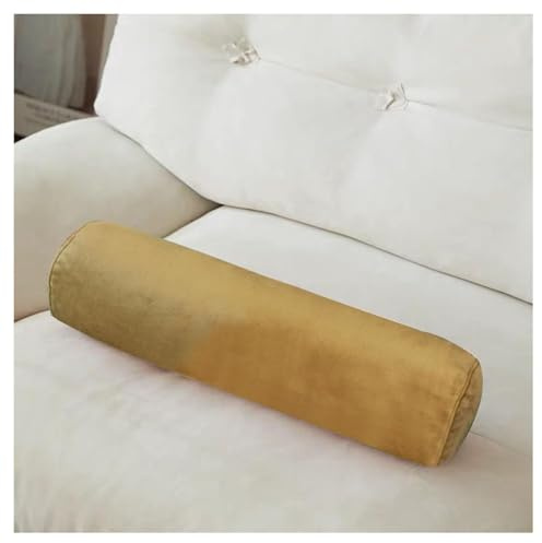 BLLMTEAR Zylindrisches Nackenrolle 15x40/15x50/20x60 Samt Rohrkissen Bequemes Multifunktional Reisekissen Abnehmbar Kissenrolle Rollenkissen for Nacken, Beine, Rücken, Bett, Yoga(@8,20x100cm/8x39in)