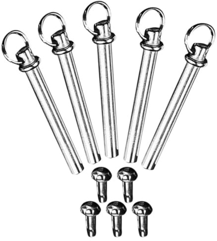 SOIMISS 5sets Ricambi Per Ventaglio Con Rivetti e Dado in Metallo Inox Accessori Riparazione Asse Portatile Kit Manutenzione Ventagli Piccoli