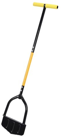 Asixxsix Halbmond-Rasenkantenstecher, 38-Zoll-Edelstahl-Multifunktions-Sägezahn-Kantenschneider Ergonomischer Design-Rasenkantenstecher mit T-Grip-Griff für Landschaftsbau, Gehweg, Hof