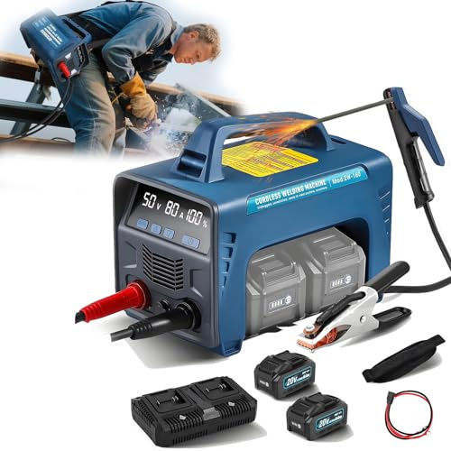 Saldatore portatile ad arco MMA 160A con chip intelligente ad alta precisione, luce da lavoro a LED, porta USB, per elettrodi di dimensioni 3/32, 1/8, 5/32