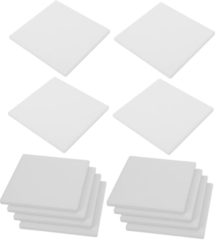 GALPADA 12pcs Blank Ceramic Coasters Unglazed Ceramic Tiles for Crafts for Acrylic Pouring Projects Wedding School