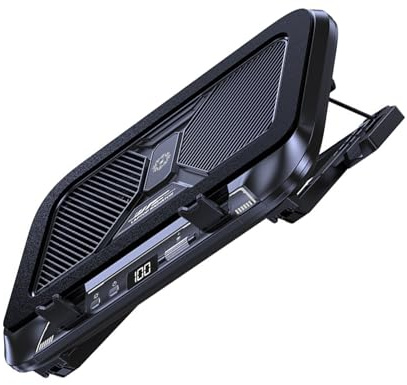 TSMORY Laptop Cooling Pad Laptop Cooling with Quiet Fan for Computer PC Notebook Gaming Fan Adjustable LCD Screen Display