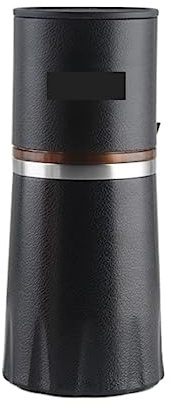 DANNMPX Cafetière Piston Tasse de meulage café 4 en 1 cafetière multifonctionnelle Tasse Moulin à Grains Manuel Café(Black)