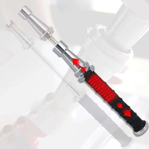 Kit extractor de abolladuras telescópico para coches con mecanismo de martillo deslizante diseñado para corrección de abolladuras de granizo no invasivo (martillo + estilo A)