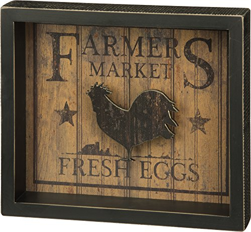 Primitves by Kathy Primitives by Kathy Box Sign, Fresh Eggs