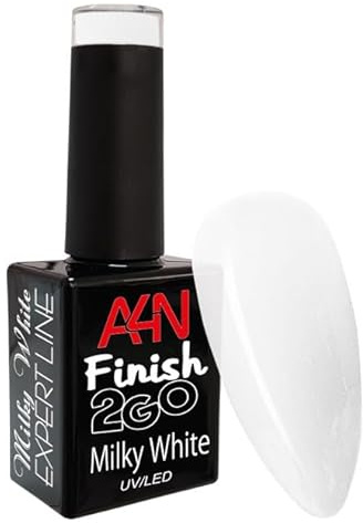 FINISH 2GO Hochglanzversiegeler Versiegelungsgel ohne Schwitzschicht 10ml in Pinselflasche (MILKY WHITE)