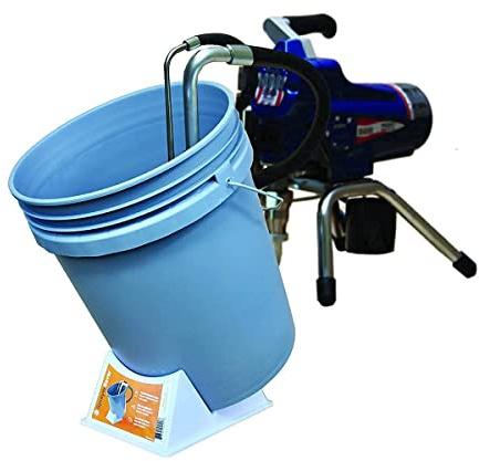 Quality Contractor Supply Sprayer Saver, Blue Bucket Stand, HDPE, 5 Gallon, Paint Sprayer Compatible