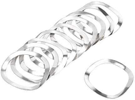 sourcing map 10 pièces Rondelle élastique ondulée 25 x 31 x 0,3 mm en 304 acier inoxydable pour boulon à vis