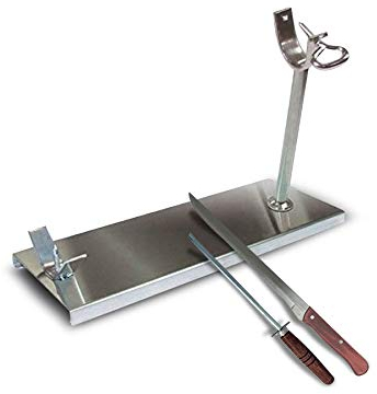 BRICOMIRAS JAMONERO Modelo Fines Acero Inoxidable ECONÓMICO, * Regalo Cuchillo + CHAIRA, Soporte JAMONERO