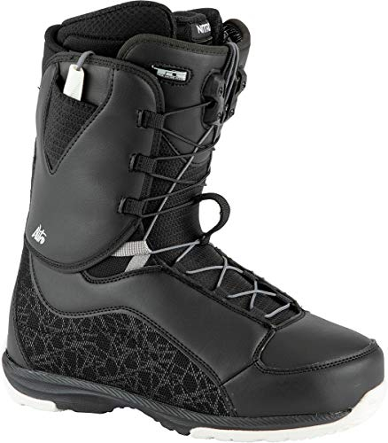 Nitro Snowboards Futura TLS Botas de Snowboard, Mujeres, Black-White, 260