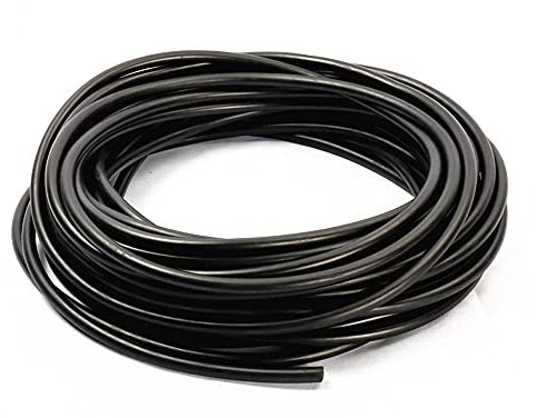 Schwarzes Gummiseil, ölbeständig, kreisförmiger Dichtleiste, fester Rundstock 2-30mm, 1m lang-2mm * 10m lang