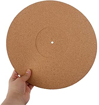 Pro Turntable Anti-Static Mat, Cork Record Pad and Slipmat, Non-Slip for Vinyl Records