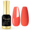 VENALISA 12ml Light Orange Gel Nail Polish Soak Off Nail Lamp UV LED Natural Nail Gel Polish Nail Art DIY Manicure French Gifts, 0.43 OZ