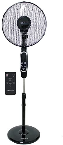 Belaco Stand Fan Pedestal 16 Oscillating Free Stand Fan Floor fan, 7.5 Hour Timer, Remote Control 45W adjustable height