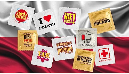 Lustiges Kondom – 10 Stück – lustige Geschenkidee – bedruckt in Frankreich – aus dünnem und widerstandsfähigem Latex (Polen)