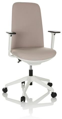 hjh OFFICE Profi Bürostuhl NESTORA Stoff, moderner Drehstuhl bequem gepolstert, hohe Rückenlehne, Beige 760019