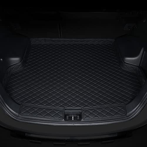 Auto Kofferraum Matte Kofferraummatten für Geely Geometry Boot Mats Custom Auto wasserdichte, Kratzfeste Lederausstattung Antirutschmatte(Schwarz)