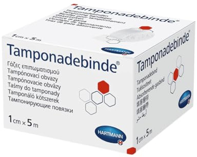 Hartmann Tamponadebinden aus Baumwolle, verschiedene Größen - 2 cm x 5 m | Stück (1 Stück)