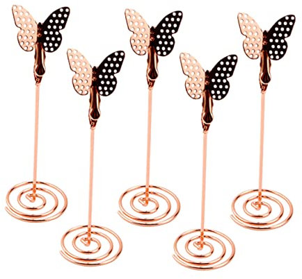 SHINEOFI 12 Stk Tischnummernhalter Bürodekorationen Tischbildhalter büro dekoration office decoration Fotoclips Metall Desktop-Namenshalter Schreibtisch Tisch Nummer Speisekarte