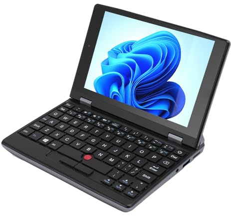 MENDUNER PC da Gioco da 7,0 Pollici, PC Desktop, Computer Portatile MINE con Touch Screen per Laptop da Gioco Tascabile Ultraleggero J4115 12G per 11 Pro (Spina UE da 12 GB + 128